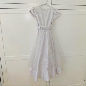 Angels Garment White Girls 1st Communion Embroidered Dress Size 7
